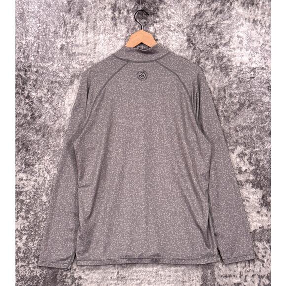 Galvin Green Shirt XL Mens Gray Mock Neck Thermal Base Layer Half Moon Golf - Picture 3 of 10